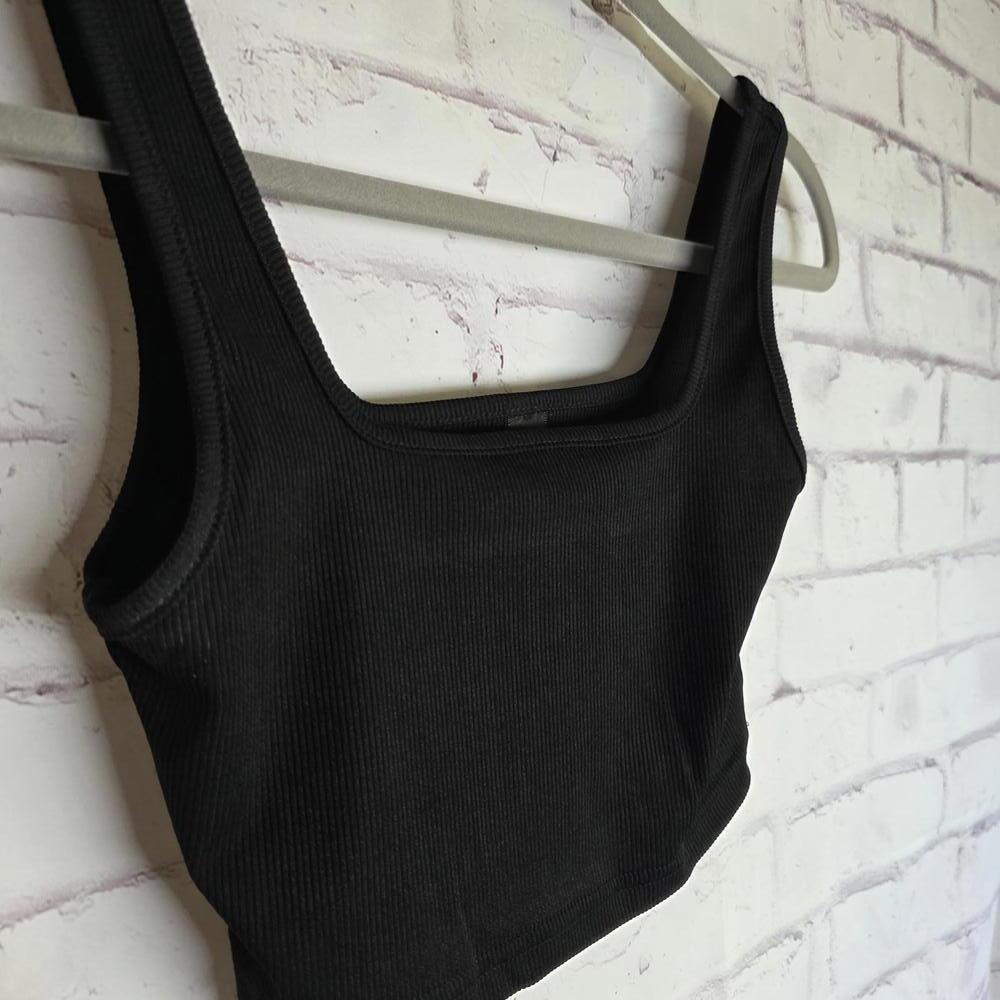 Black Halter Crop - Picture 2 of 3